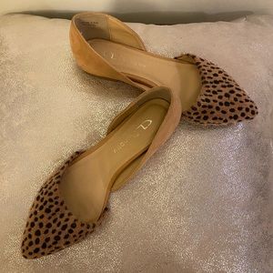 Chinese Laundry Calf Hair Leopard Flats